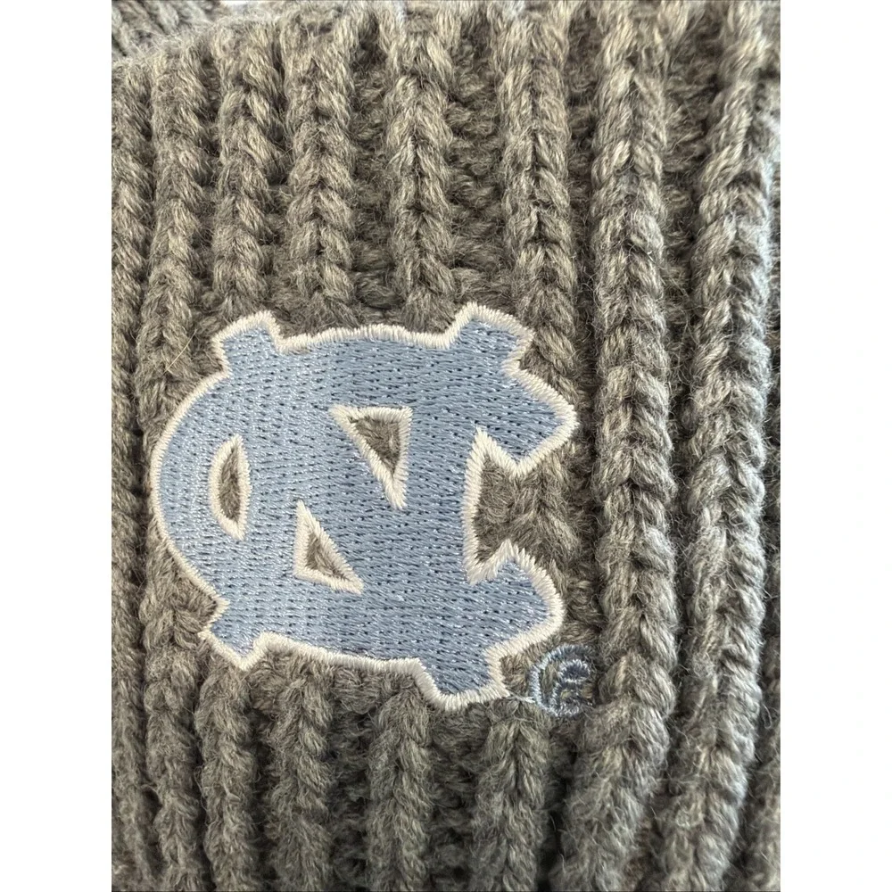 Zoozats University Of North Carolina Gray Knit Mittens Fleece Lined Adult Women